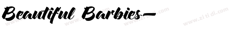 Beautiful Barbies字体转换